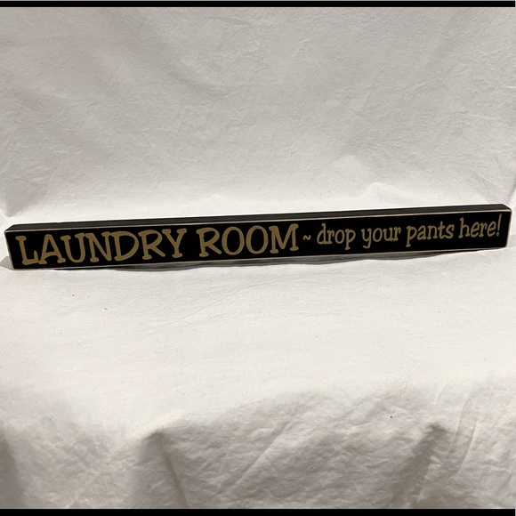 Wood Landry Room Sign - Picture 1 of 3